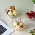 thumbnail image 5 of Fountwell Clear Crystal Glass Fruit Bowl, Light Luxury Elegant Salad Snack Bowl – Creative Textured Ice Cream Dessert Bowl, Relievo Design Serving Dish, 5 of 9