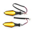 thumbnail image 4 of 2pcs Motorcycle LED Turn Signal Lamp 12‑15V Amber Blue Light Color for Electric Scooters ATVs, 4 of 5