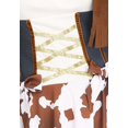 thumbnail image 3 of Rodeo Rider Costume d'Halloween Cowgirl Sauvage Western pour Femmes Adultes SM-MD 2-8, 3 of 3