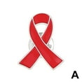 thumbnail image 5 of Alloy Red Ribbon Brooch - Stylish AIDS Awareness Symbol, Perfect Gift for Charity Support, 5 of 9
