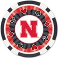 thumbnail image 3 of MasterPieces Casino 100 Piece Poker Chip Set - NCAA Nebraska Cornhuskers, 3 of 6