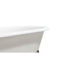 thumbnail image 5 of 69" Cast Iron R5001-CH-CH Soaking Clawfoot Tub and Tray with External Drain, 5 of 11