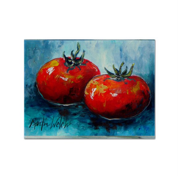 Carolines Treasures MW1088PLMT Vegetables-Tomatoes Red Toes Fabric Placemat, Multicolor