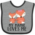 thumbnail image 3 of Inktastic My Mamie Loves Me Boys or Girls Baby Bib, 3 of 4