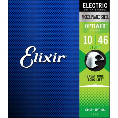 Elixir Strings 19052 Electric Guitar Strings with OPTIWEB Coating, Light, 10-46