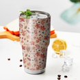 thumbnail image 3 of 30oz Autumn Fall Leaves Pattern Tumblers Stainless Steel Tumbler with Lid and Straw,Vacuum Insulated Double Wall Travel Tumbler Cups Mug with Cleaning Brush for Coffee,Tea, 3 of 7