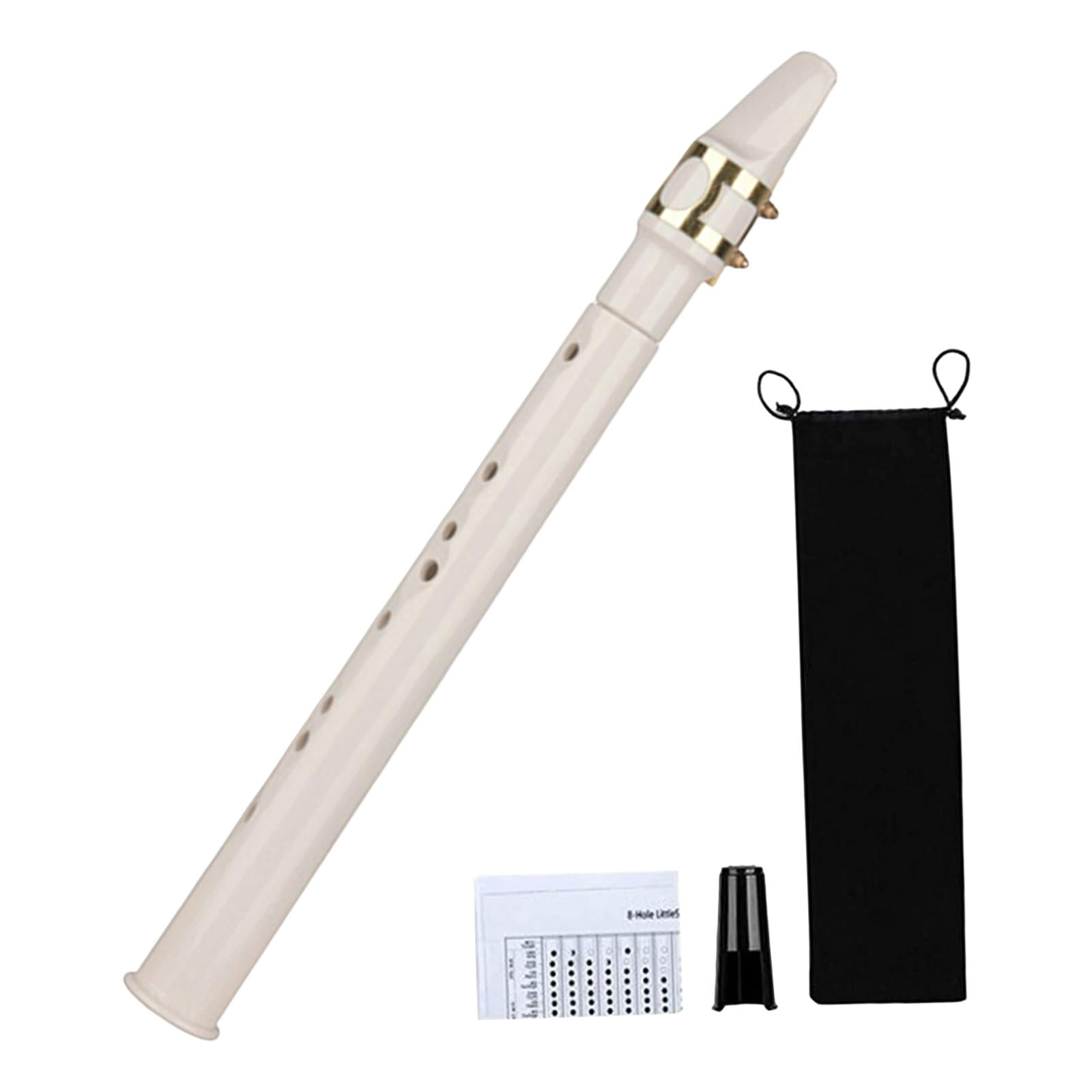 LeeQinersw Portable Mini Pocket Saxophone Professional Instruments Woodwind Instrument with White