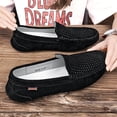 thumbnail image 5 of Spring Summer Men's Casual Loafers Slip On Leather Shoes Breathable Driving Shoes Moccasins Classic Penny Loafer Flats Boat Shoes, 5 of 10