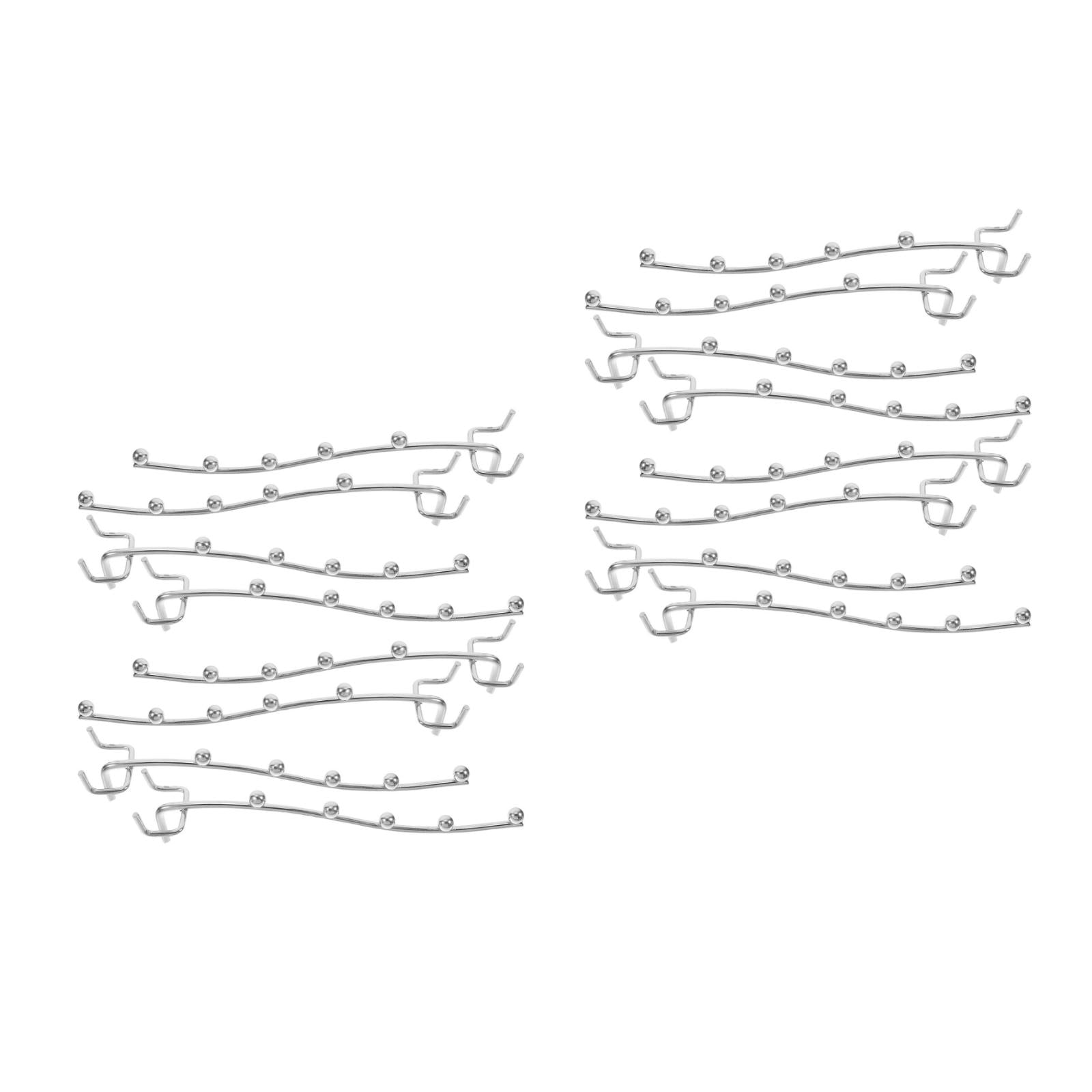 Worgeous 20 pcs Sturdy Pegboard Hooks Utility Pegboard Hooks For Garage Wall Heavy Duty Iron Peg Board Accessories For Hanging Tools Pegboard Hangers For Hanging Tools