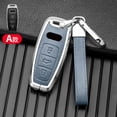 thumbnail image 5 of Car Key Case Cover Key Bag For Audi a1 a3 8v a4 b9 a5 a6 c8 q3 q5 q7 tt Keychain Accessories Car-Styling Auto Holder Shell, 5 of 20