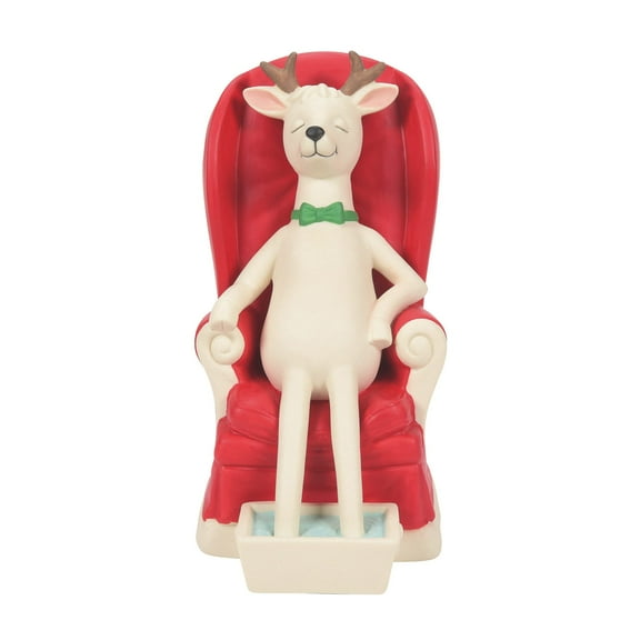 Department 56 Snowbabies Classic Collection Santa's Reindeer R&R Figurine, 5.35 Inch, Multicolor