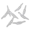 thumbnail image 3 of MYG for Curtain Cord Safety Cleat Hook for Window Blinds and Shades, Child and Pet Protection Drawstring Positioning Device, Clear Plastic Wall-Mounted Roller Blind Holder (8 Pack), 3 of 7