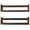 Carbon Brown, variant on Book Shelves, Set of 2 Wood Floating Book Shelves for Room, Kitchen Spice Rack, or Rustic Wall Mounted Shelves for Farmhouse Bathroom Décor (Carbon Brown)