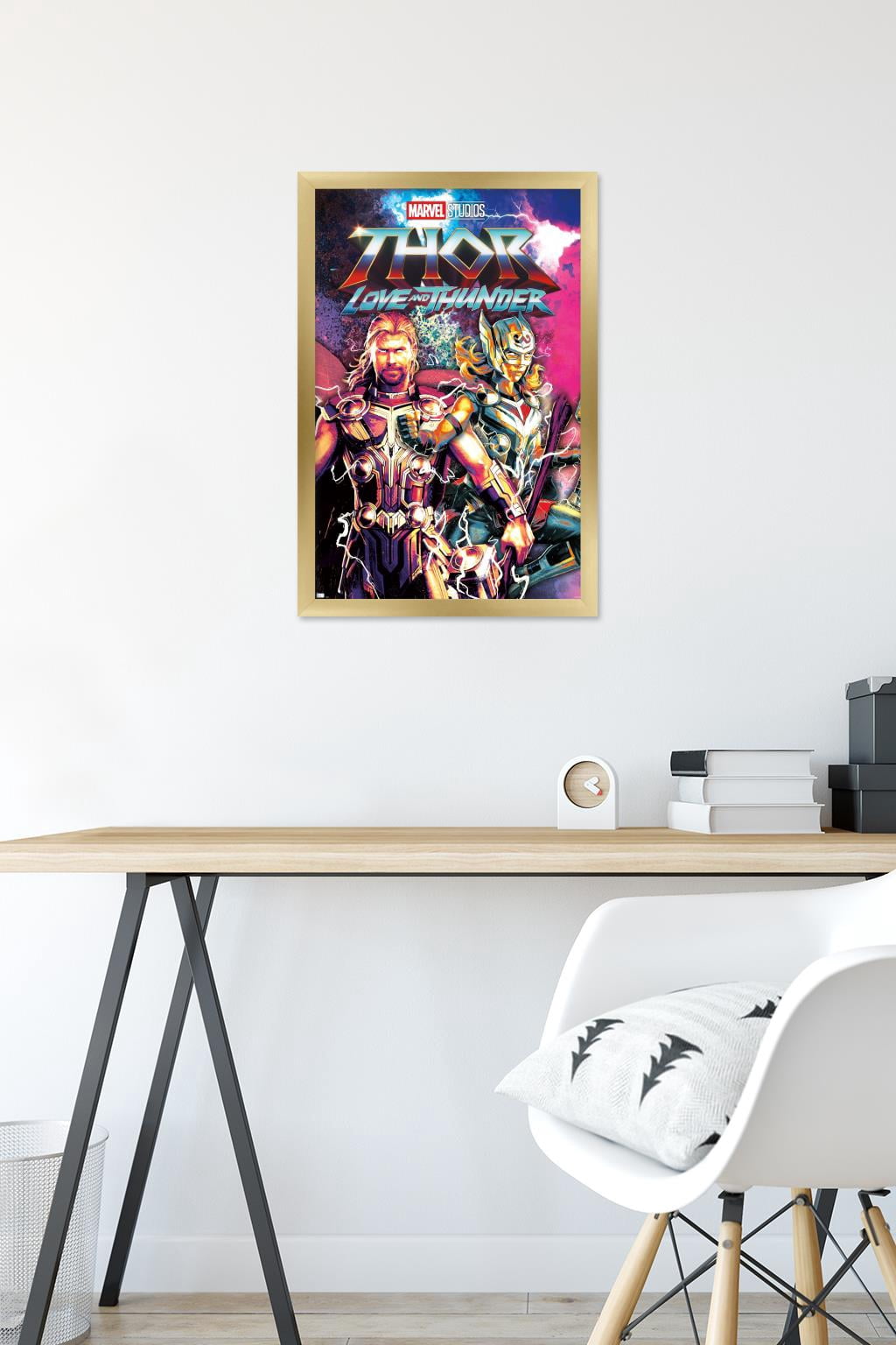 Marvel Thor: Love and Thunder - Duo Wall Poster, 14.725" x 22.375" Framed