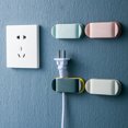 thumbnail image 1 of Zeus 4Pcs/Set Punch Free Wall Mount Power Plug Storage Rack Holder Cord Organizer, 1 of 7