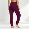 thumbnail image 6 of Sweatpants for Women 2026 Trendy High Waisted Baggy Sweat Pant with Pockets Casual Fleece Joggers Lounge Trousers Trendy,Wine 3XL, 6 of 8