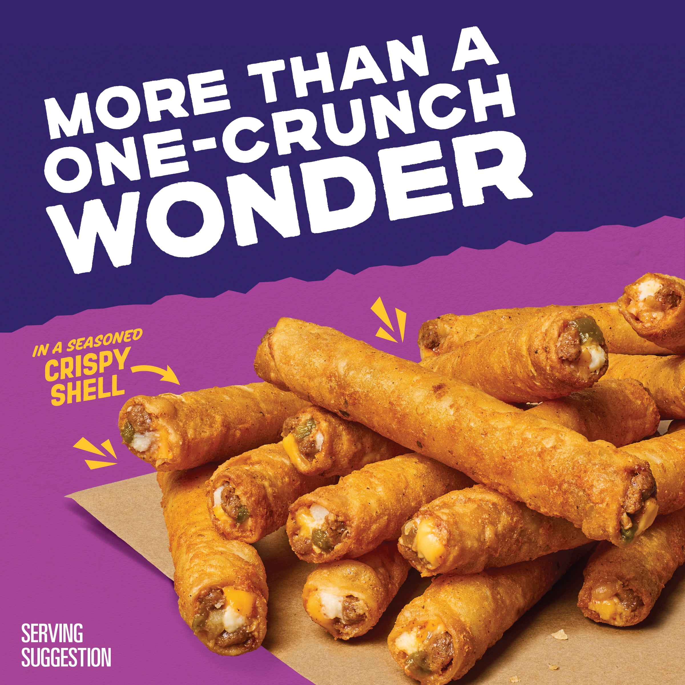El Monterey Extra Crunchy Taco Seasoned Beef & Cheese Taquitos 20.7 oz, 18 Count (Frozen)