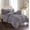 Grey, variant on Celine Linen 10-PIECE Bed-in-a-Bag Pleated Comforter Set, Ruched Ruffle Comforter Set Includes Bed Sheet Set with Double Sided Storage Pockets, Full/Queen, Black