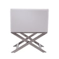 thumbnail image 6 of Manhattan Comfort HollyWood Faux Leather Accent Lounge Chair in White, 6 of 8
