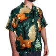 thumbnail image 2 of Squirrel Men's Casual Short Sleeve Button Down Shirts - Printed Summer Beach Tops for Men and Women, 2 of 6