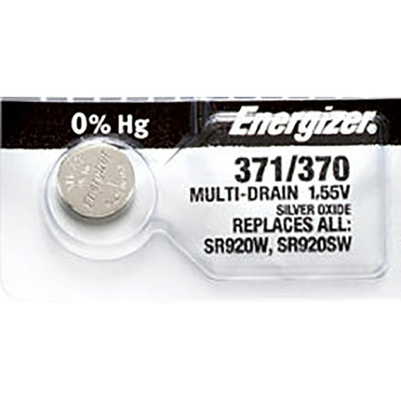 1 x Energizer 371 Watch Batteries, SR920SW or 370 Battery