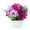 Claret, variant on SPRING PARK Artificial Chrysanthemum Flower Potted Plant Lifelike Gypsophila Wood Pot Bonsai