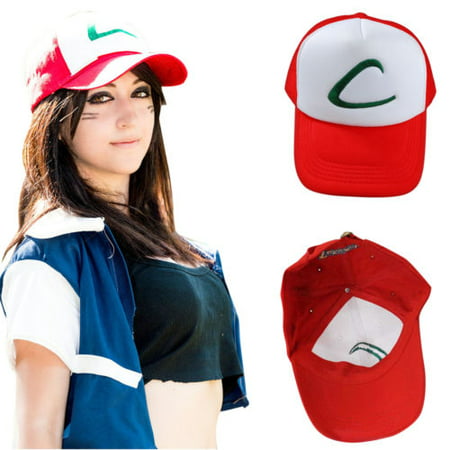 Anime Cosplay Pokemon Pocket Monster Ash Ketchum Baseball Trainer Cap Casual Hat