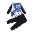 thumbnail image 3 of Seyurigaoka Kids Suit Set Tie-Dyed O-Neck Long Sleeve Pullover + Long Pants, 3 of 6