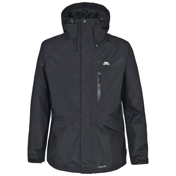 Trespass Mens Corvo Hooded Full Zip Waterproof Jacket/Coat
