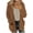 Orange, variant on Winter Jackets Women with Hood Women Hooded Sweater Coat Winter Warm Wool Zipper Coat Long Sleeve Outwear Black L