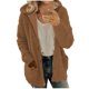 thumbnail image 2 of Abrigo informal con capucha y manga larga para mujer, chaqueta con capucha, suéter de invierno, abrigo cálido de lana con cremallera, abrigo de manga larga para mujer, 2 of 6