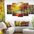 thumbnail image 1 of Impression sur toile « Walk Through Autumn Forest » Design Art, 1 of 2