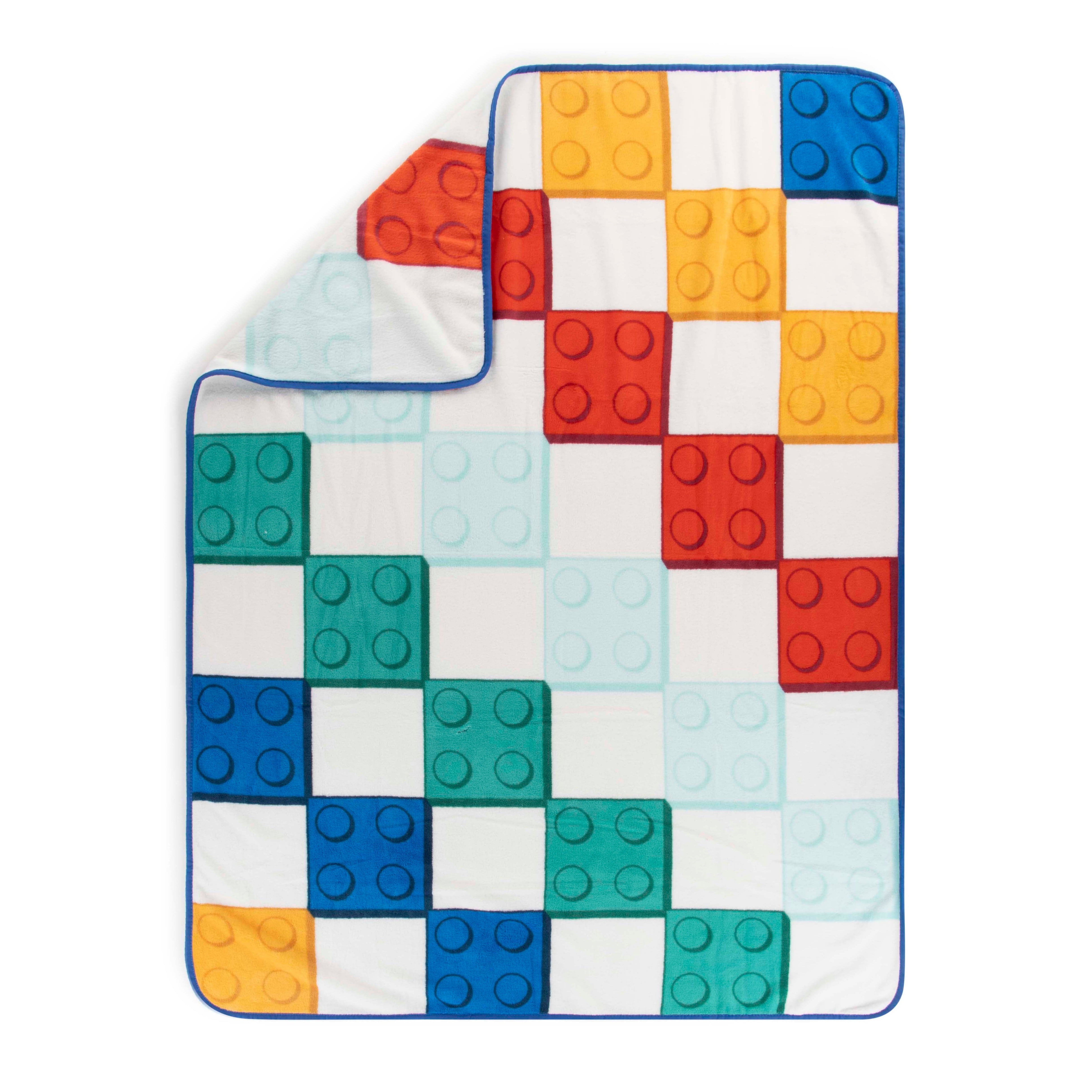 LEGO® Kids Multicolor Coral Fleece Throw Blanket for Ages 3+, 46
