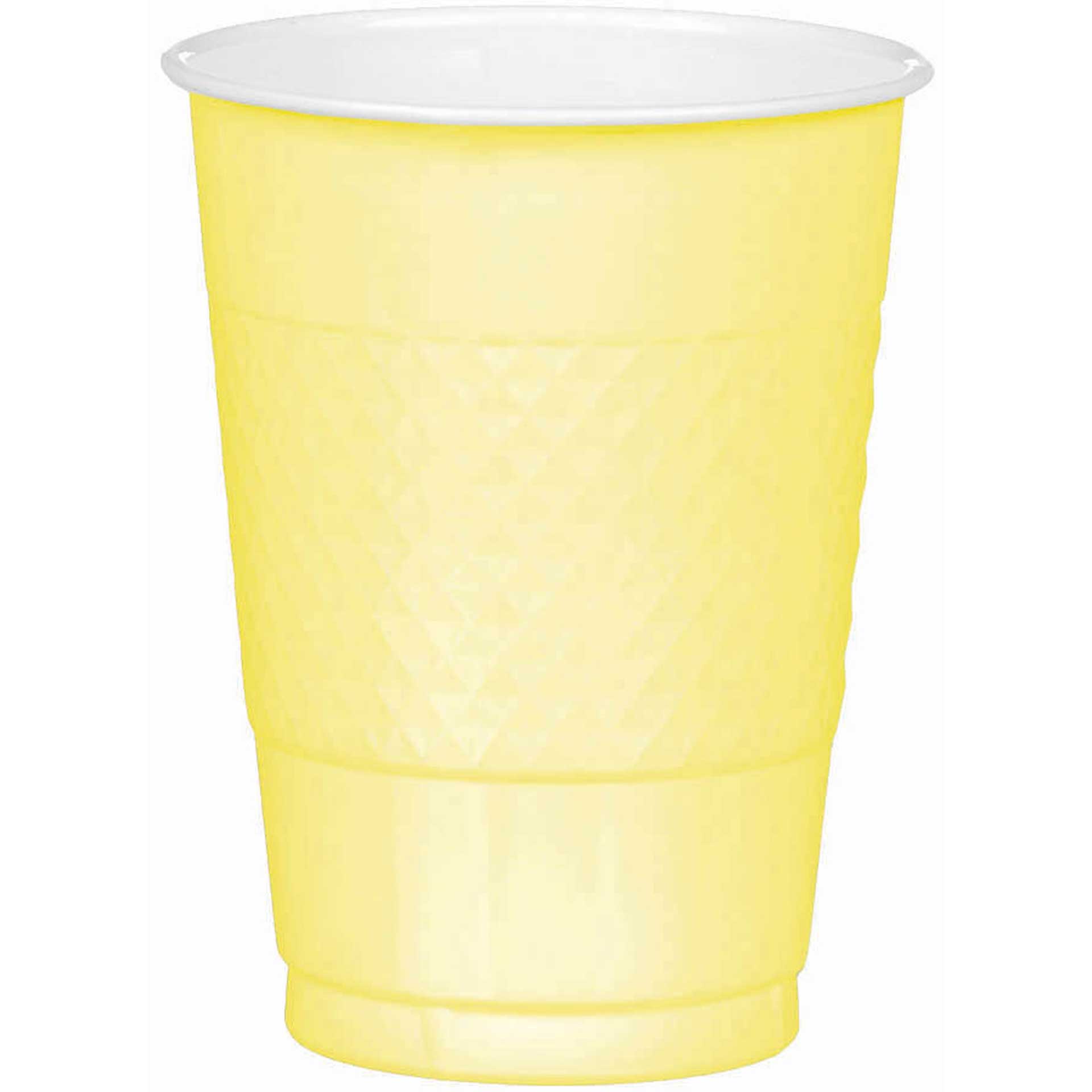 20 Count Touch of Color Plastic Cups, 16 oz