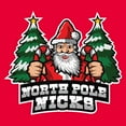 thumbnail image 2 of Christmas North Pole Nicks Red Holiday Hockey Jersey, 2 of 5
