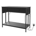 thumbnail image 6 of Kicctian Aquarium Stand for 40-50 Gallon Tanks, Fish Tank Stand with Built-in Power Outlet & 2 Storage Drawers, 660LBS Capacity,Black(Fish tank not included.), 6 of 6