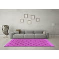 thumbnail image 3 of Ahgly Company Indoor Square Abstract Purple Modern Area Rugs, 3' Square, 3 of 4