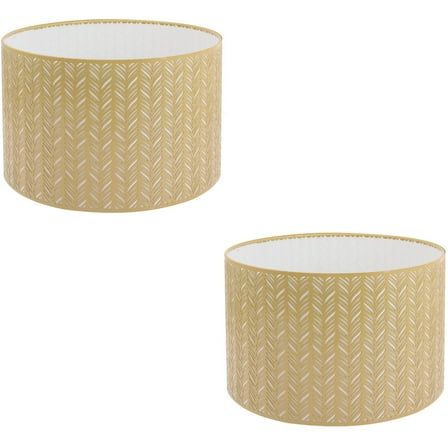 Set of 2 Black Rattan Lamp Shade Lampshade Stylish Personality