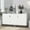 White, variant on Harper & Bright Designs Modern Elegant 3 Door Sideboard with Adjustable Shelves, Buffet Cabinet for Dining Room Living Room Hallway, Black