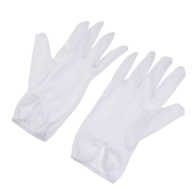 1 Par de Guantes de Snooker Sunnimix Blanco Guantes de árbitro