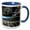 Blue/White, variant on 3drose, Craters of the Moon National Monument - Cinder and Garden, 15oz Mug