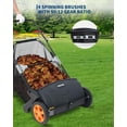 thumbnail image 7 of 21-In Push Lawn Sweeper with 3.5 Cu. Ft. Hopper Bag, 2 Spinning Brushes and Durable Steel Frame, 7 of 7