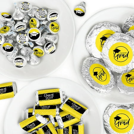 Yellow Grad - Best is Yet to Come - Mini Candy Bar Wrappers, Round Candy Stickers and Circle Stickers - 2019 Yellow Graduation Party Candy Favor Sticker Kit - 304 (Best All Round Kite 2019)