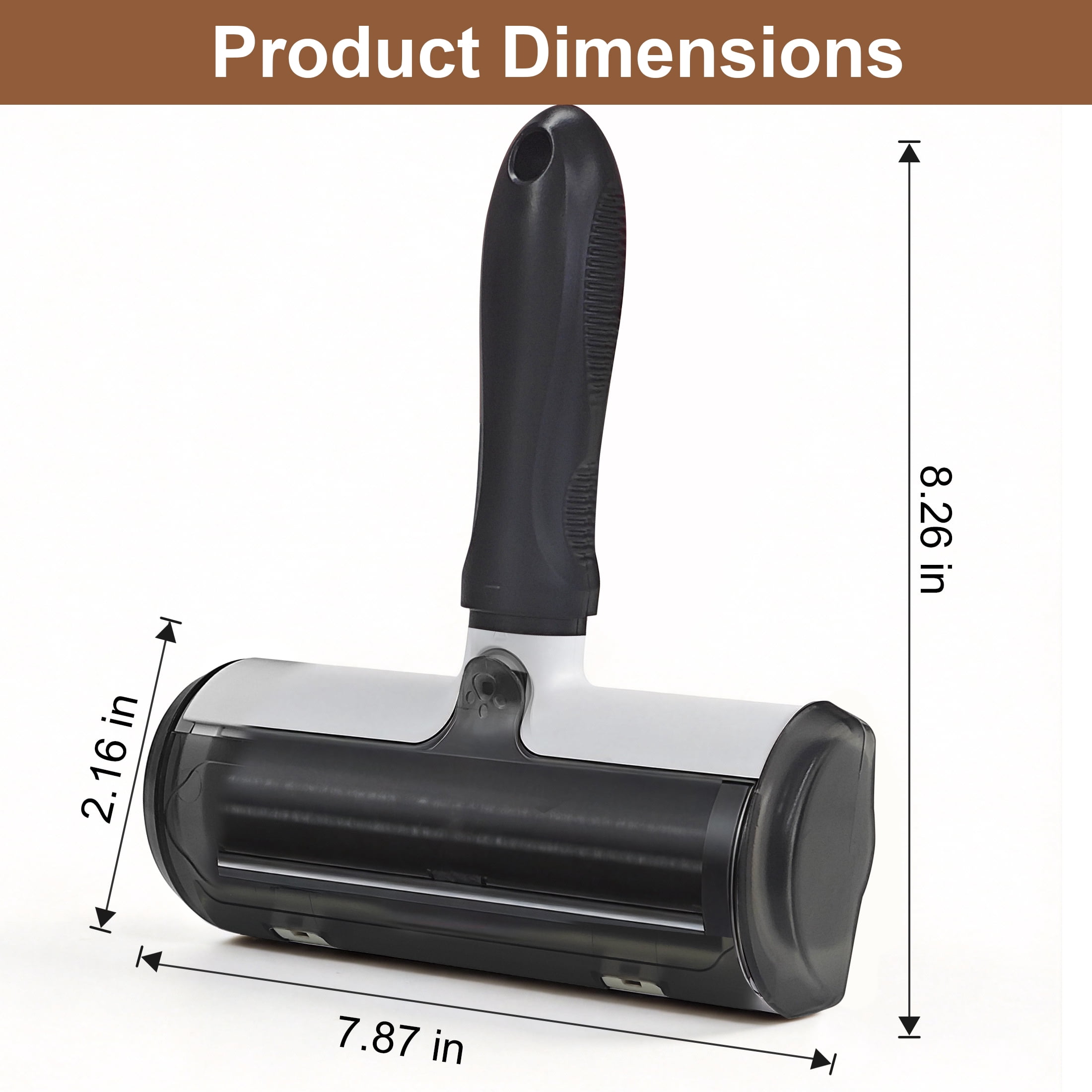Reusable Pet Hair Remover Roller, No Refills Lint Roller for Dog Cat Fur, Portable Lint Remover for Couch, Carpet, Bedding, Clothes and Car Seat