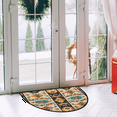thumbnail image 2 of CURLYOOT Boho Aztec Half Round Door Mat 40'' x 63'', Indoor Outdoor Entrance Rug, Semi Circular Area Rug, Non Slip Washable Absorbent Doormat, Aztec Western Laundry Room Rug, 2 of 7