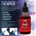 thumbnail image 3 of U.S. Art Supply 24 Color Alcohol Ink Set - Huge 30ml Triple Sized 1-oz Bottles - Includes 4-oz Blender & 30 Swabs - Vibrant Highly Concentrated Pigment Dye Paint for Epoxy Resin Art Painting & Crafts, 3 of 7
