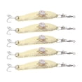 thumbnail image 3 of 5Pcs Fishing Lure,Stainless Steel LED Lighted Bait Flasher For Night Fishing, 3 of 8