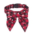 thumbnail image 2 of Christmas Dog Collier avec Nœud, Colliers de Noël pour Chien en Coton Réglable à Carreaux Rouges avec Nœud Papillon pour Grands Chiens et Animaux, 2 of 6