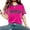 Hot Pink, variant on 2026 New Mexico Soccer Jersey Women, Mexican Jersey Soccer T-Shirt, Soccer Jersey 2D Graphic Crew Neck Short Sleeve Football Tee, Casual Daily Sport Top for Adult