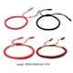 thumbnail image 3 of Pulseras de hilo tejido Jumpingount amor suerte hecha a mano cuerda Negro, 3 of 6